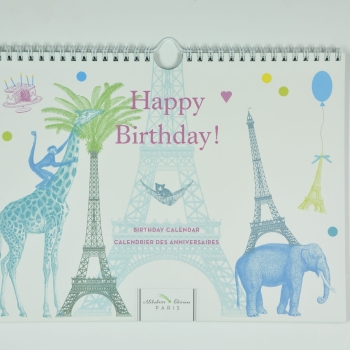 Birthday calendar Eiffel